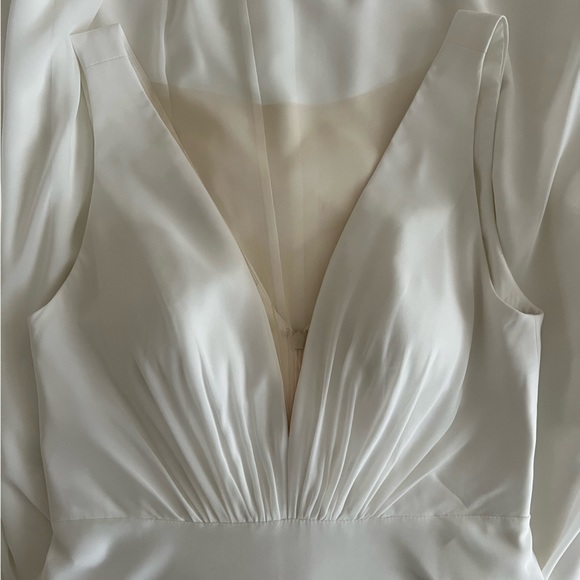 Jenny Yoo Plunge Neck Dress - Picture 5 of 8